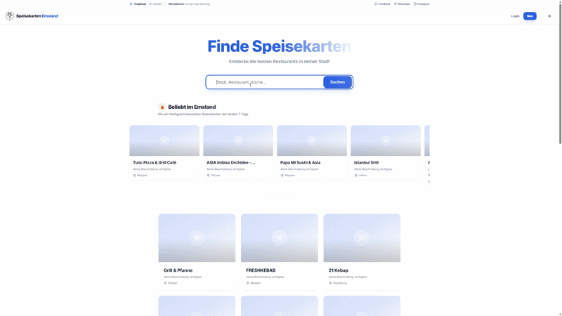 Speisen Emsland Showcase